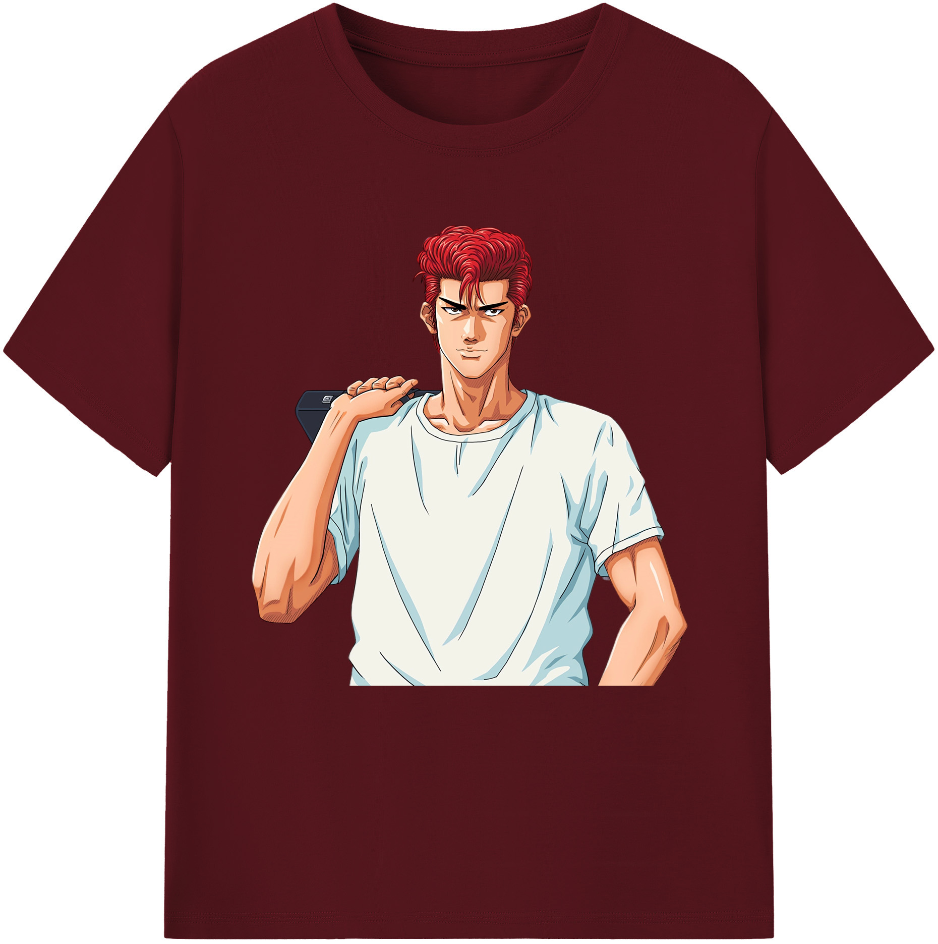 SLAM DUNK／スラムダンク 綿100％半袖Tシャツ（フロントプリント）